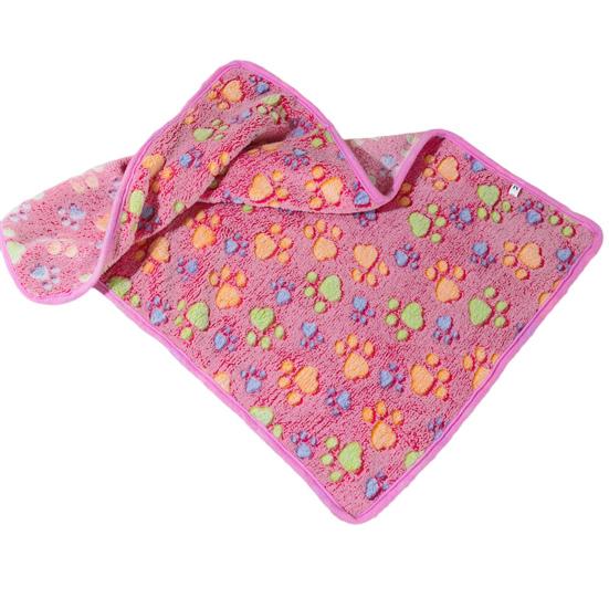 

Одеяло Мягкий Пушистый Флисовый Коврик Для Сна Яркий Цвет Моющийся Невыцветающий Зимний Теплый Щенок S розовый