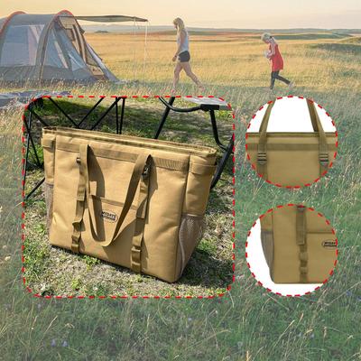 Sac de Voyage Portable Isolé Organisateur Imperméable Sac Tote Refroidissant pour les Courses de Supermarché Rangement de Camping
