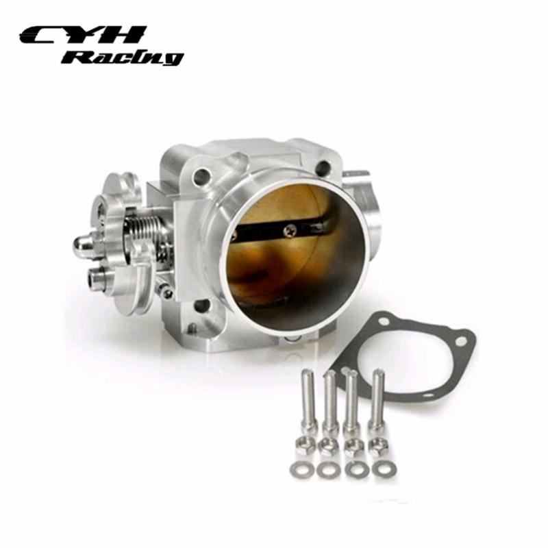 70MM Intake Manifold Aluminum Throttle Body For Mitsubishi Lancer Evo 1 2 3 4G63T 92-95 серебряный