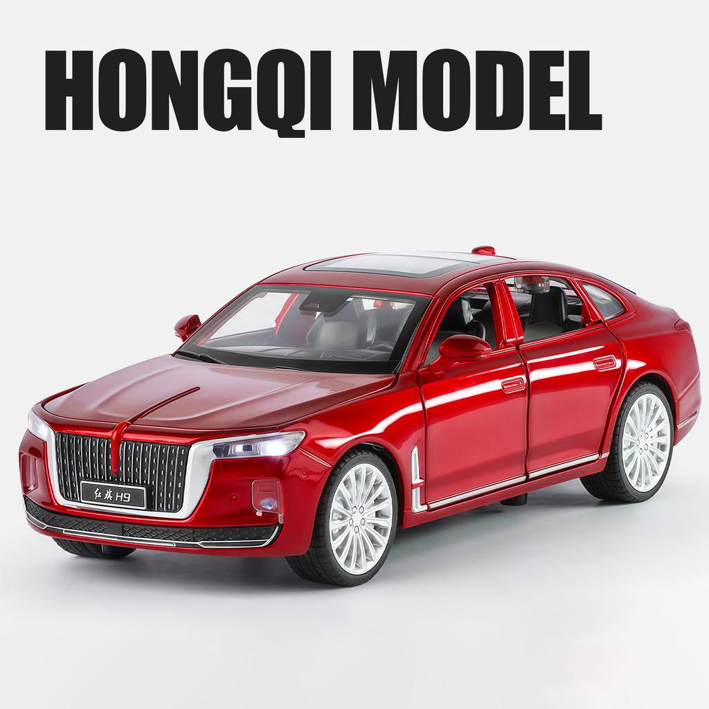 1:32 HongQi H9 Alloy Model Car Toy Diecasts Metal Casting Sound and Light Car Toys For Children Vehicle