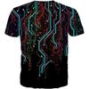 Popular Sale Stylish Outdoor Comfort Polyester Men's Short Sleeve T-Shirt with Interstellar Sci-Fi Pattern Digital Print