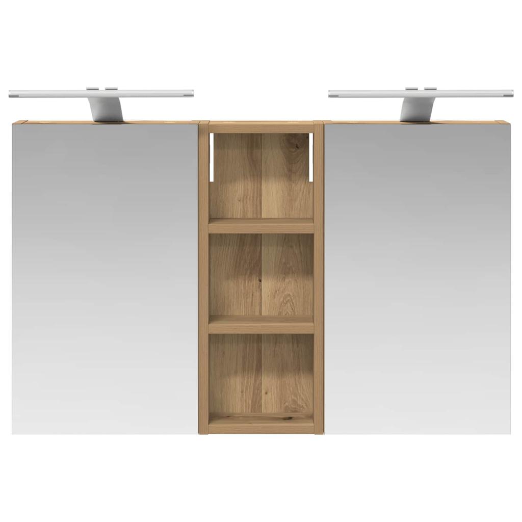 Bathroom Cabinet Set 3 Pcs 80 X 10.5 X 50 Cm Engineered Wood