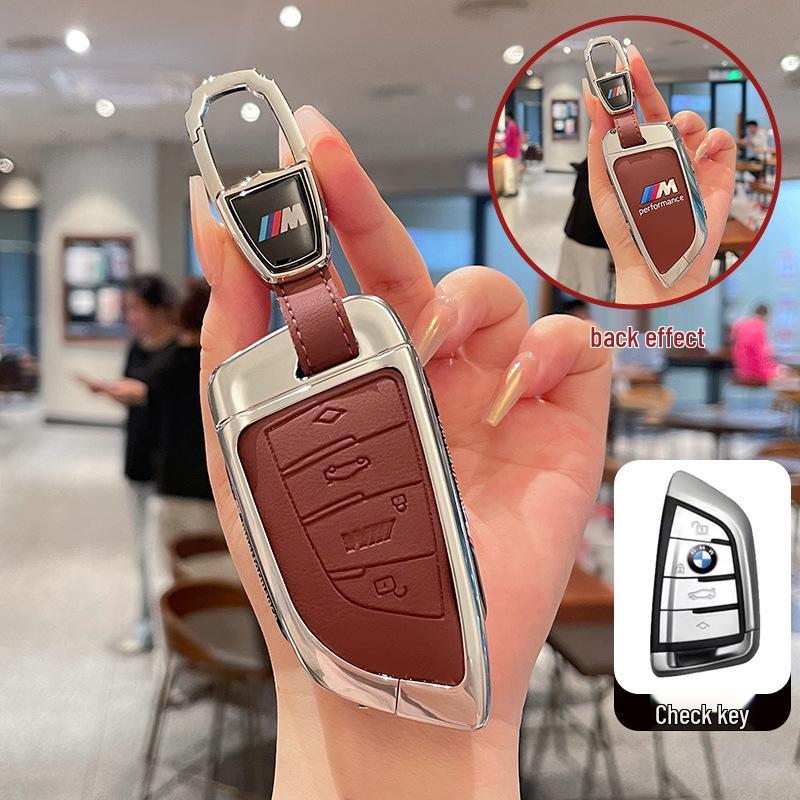 BMW Schlüsseletui für Modelle der 3er, 5er, 6er Serie & X1, X3, X5, X7 – Neue Klinge 530 & 320li Schale mit ix3 Schnalle