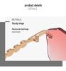 Frameless Pearl Sunglasses for Women - Elegant Y2K Style with Metal Sun Protection