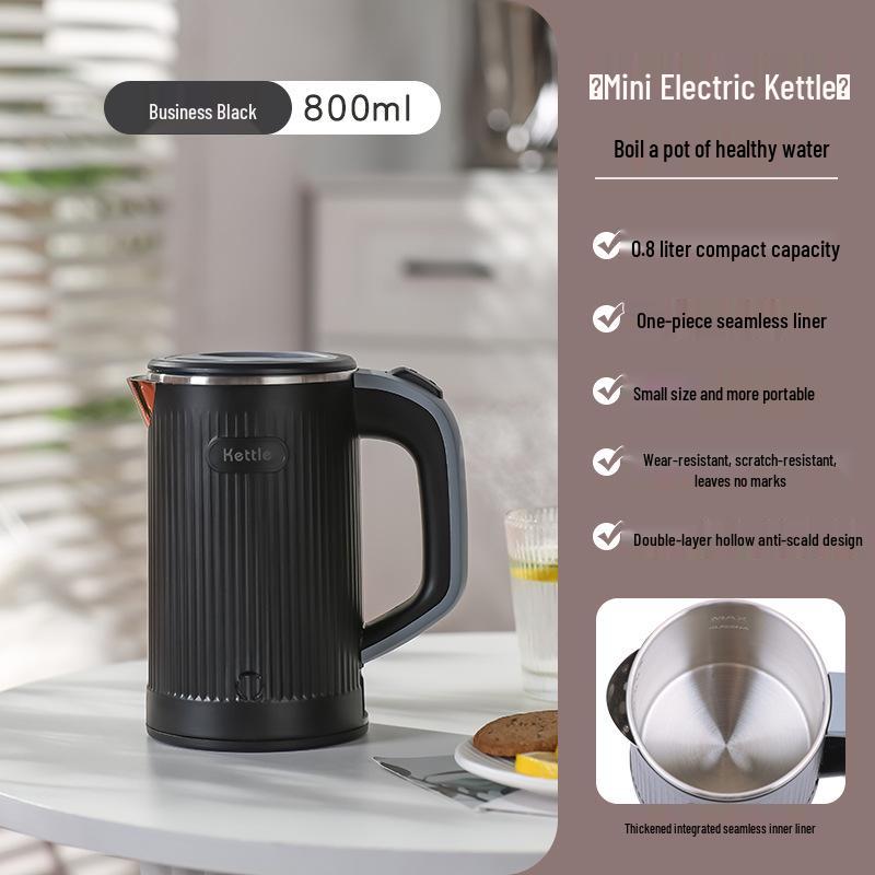 0,8l Elektrická rychlovarná konvice, 110V US/EU Standard, Vhodná na cesty.