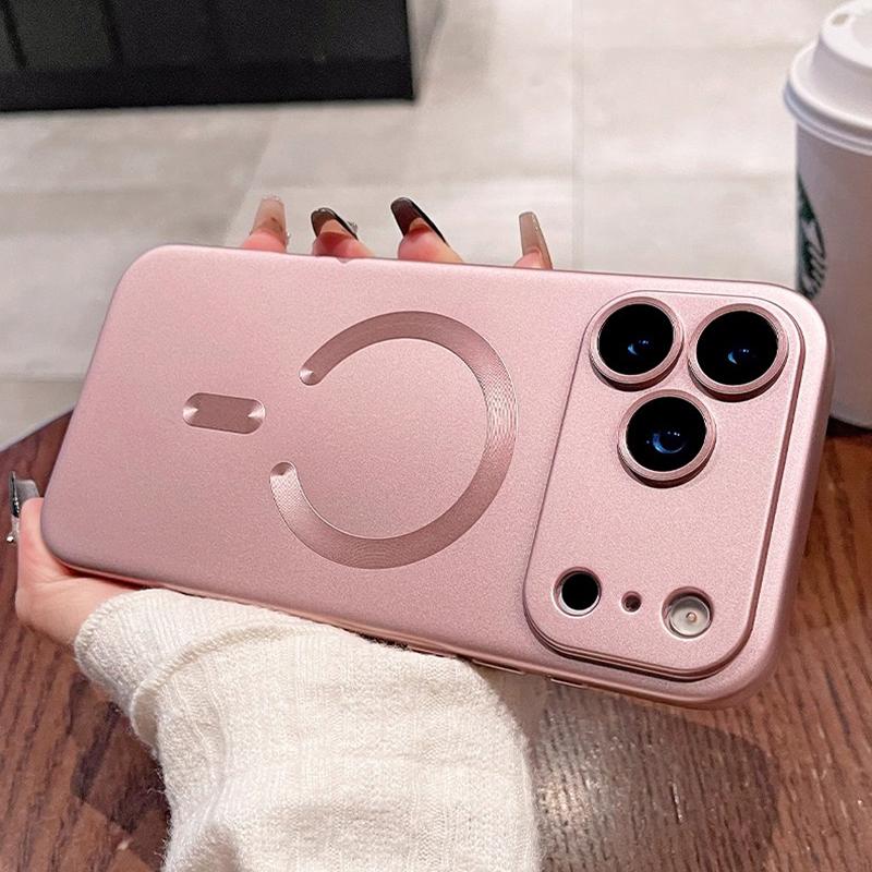 Magnetic Matte Cases For iPhone 11 12 13 14 15 16 17 Pro Max 17 Air 16 Plus For Magsafe Wireless Charge Cover Phone Accessories