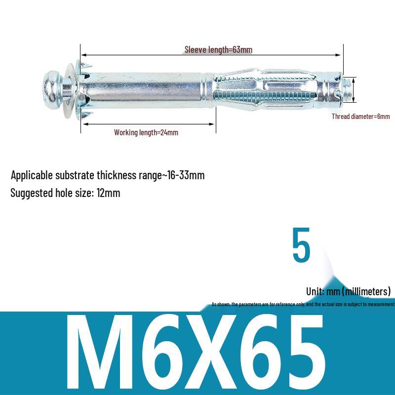 Plastic Petal Nut Expansion Screw for Hollow Sheet Metal - Fixed Lantern Rivet Expansion Bolt