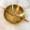 Gold Double D Titanium Steel Chain Necklace - Bold European & American Style for Women