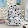 Star Cute Rabbit Carrot Pattern Student Casual Backpack With Pendant Plush