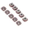 10PCS Coated Carbide Inserts Indexable CNC Milling Inserts Lathe Cutting Tool Machine Clip Type