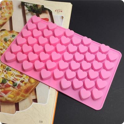 Mode Backen Kuchen Schokolade Eiswürfel Seifenform Gelee Küche Backen Silikonform 55 Herz Tablett