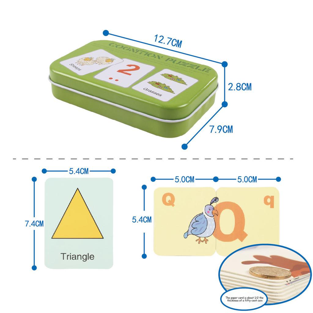 Lovely Infants Puzzle Matching Paper Card Toy Funny Pairing Jigsaw Board For Kindergarten