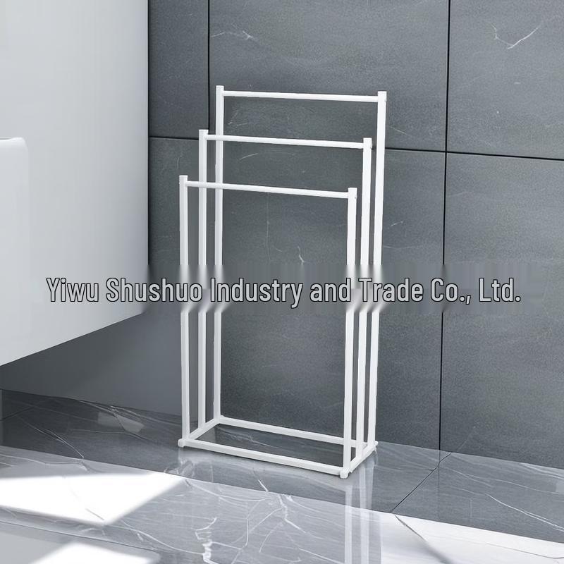 MDNG Freestanding Bathroom Towel Rack with Storage