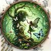 Metal Wall Art Mystical Garden Decor Fairies Butterflies Mushrooms