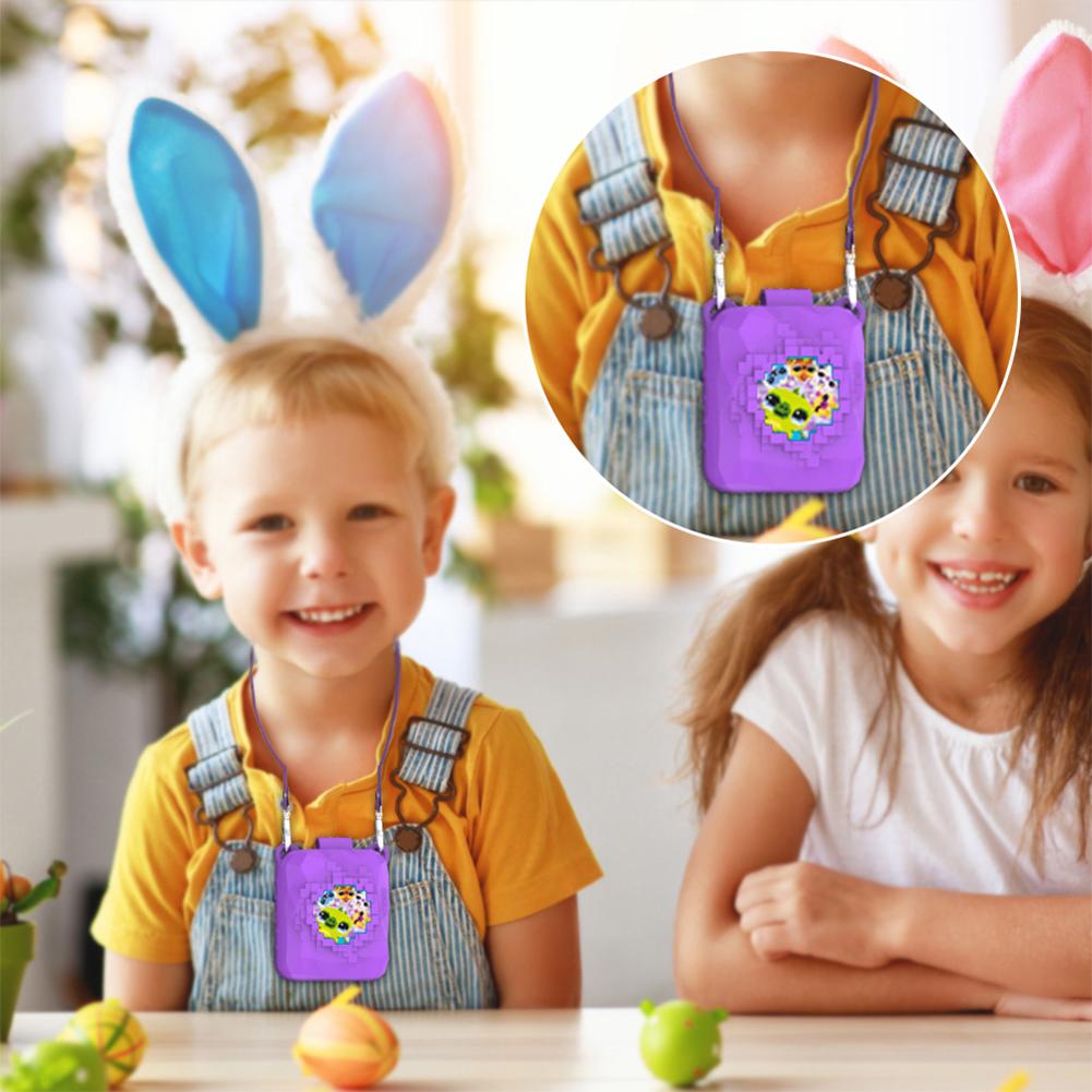 Silicone Cover Case Anti-Scratch Protective Case with Lanyard for Bitzee Magicals Interactive Toy Digital Pet and Case