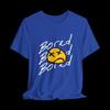Bored Shirt, Funny Sarcastic T-Shirt, Sad Smiley Graphic Tee, Y2K Humor Shirt, Alternative Graphic Tee