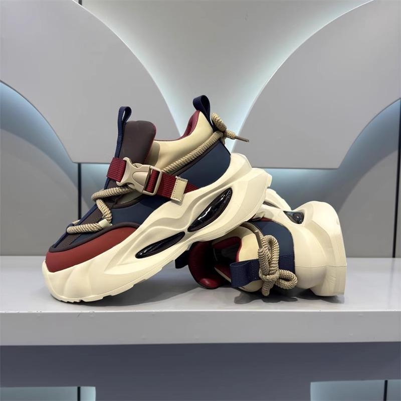 Mode 2025 Nya Trendiga Herrsneakers Trendiga Mjukbottnade Bekväma Fritidsskor Tjockbottnade Andningsaktiva Löparskor