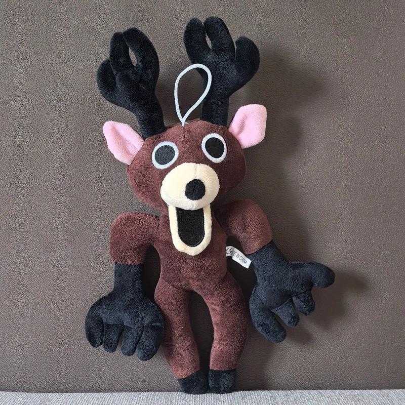 New 99 Nights In The Forest Monster Deer Plushie Cartoon Milu Deer Stuffed Game Peripherals Soft Pillow Halloween Toy Fans Gifts