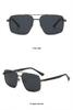 KAJILA 2026 Men's Retro Square Frame Polarized Sunglasses with Double Bridge Sun Protection