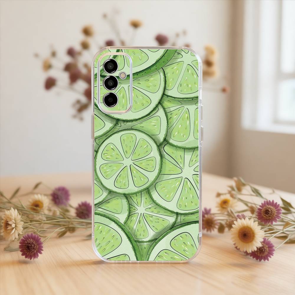 Lemon Phone Case For SamsungA10,12,20,21S,30,31,40,50,51,52,70,71 Transparent Cover