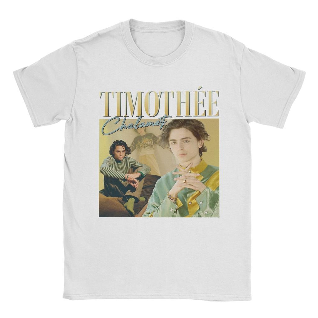 Casual Timothee Chalamet Actor TShirt Unisex Round Neck 100 Cotton T Shirt Short Sleeve Tees Plus Size Tops