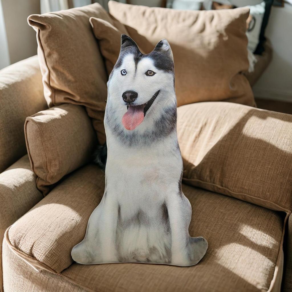 Dog Cushion, Pet Realistic Toy, Soft Filling, Ideal As A Birthday Gift, for The Living