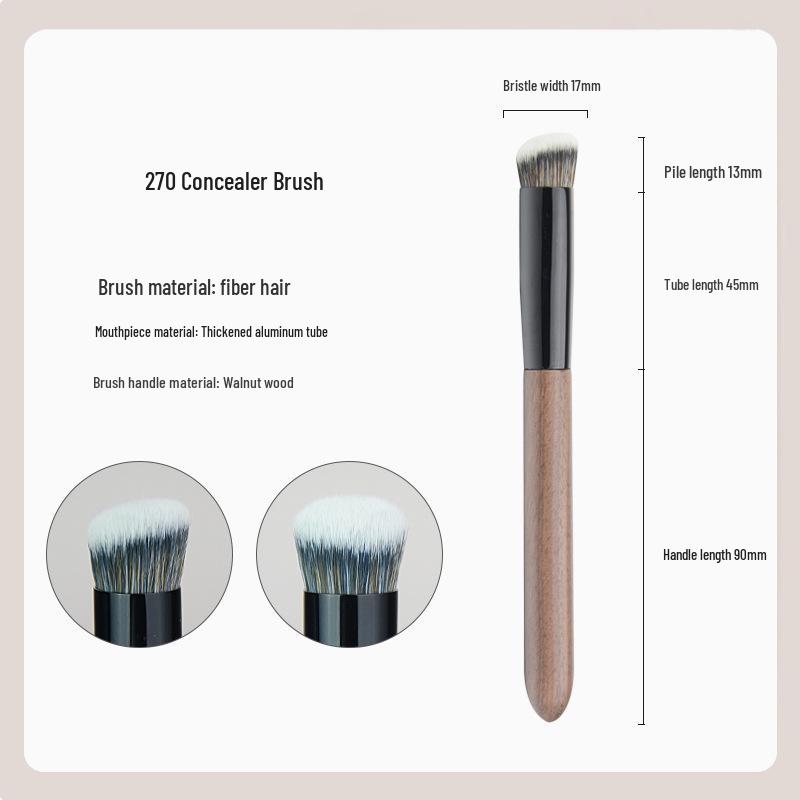 Phoenix Hall Bamboo Makeup Brush Set - Includes Small & Large Animal Hair Eyeshadow Brushes, Snow Fox Hair for Blending Detail.