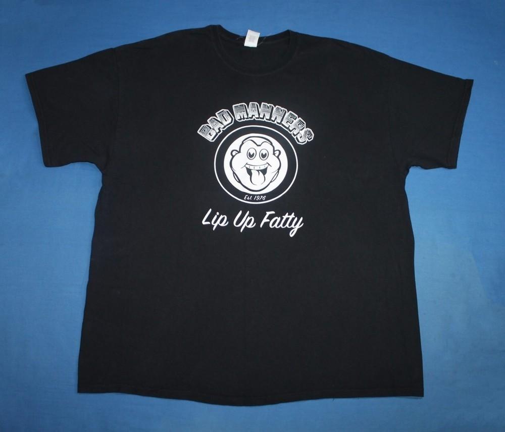 Hot Lip Up Fatty Bad Manners Band Gift For Fans Black S to 5XL Shirt HL155 Unisex T-Shirt XL