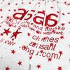 American Trendy Unisex Star Print Wide-Leg Pants with Embroidered Letter Design