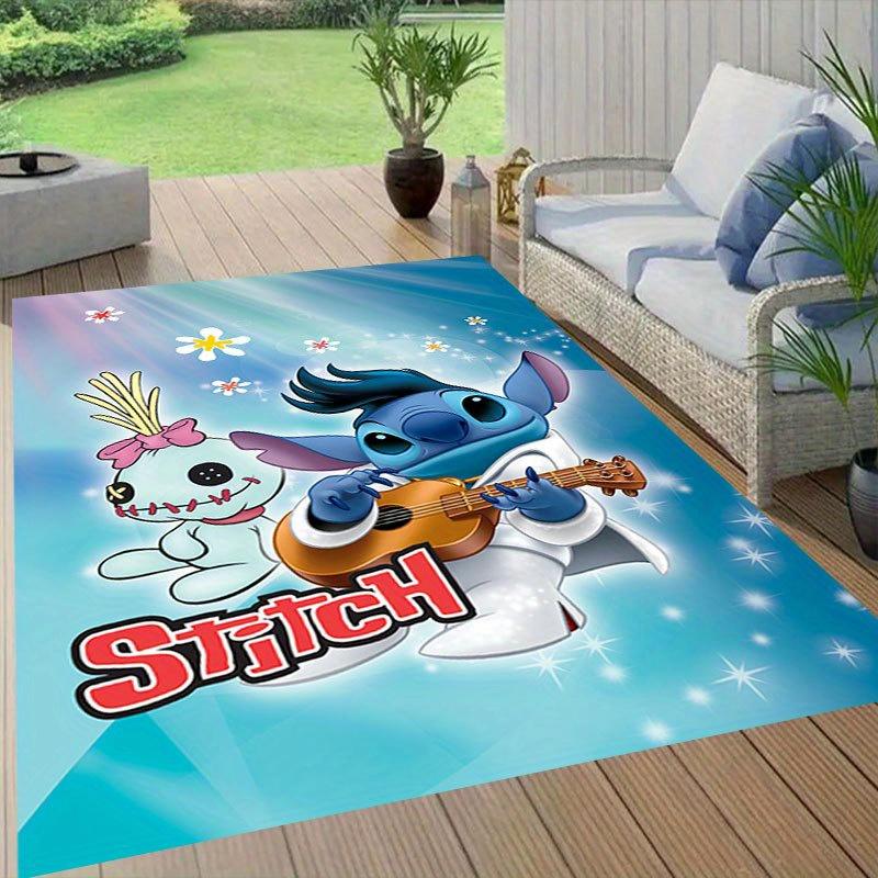 1 buc Covor cu model Disney Lilo și Stitch Covoraș de zonă Covor antiderapant Lavabil manual Preș pentru podea Potrivit pentru Sufragerie Dormitor Decor Acasă
