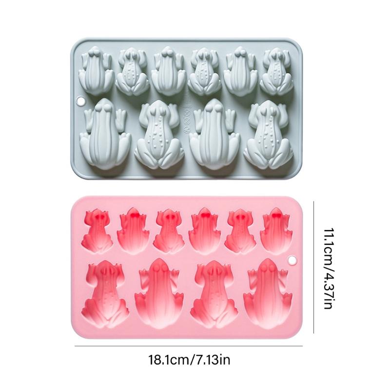 Silicone Chocolate Molds 10 Cavity Frogs Shape Mould for Candy Bonbons and Pastry Baking Tool Kitchen Supplies