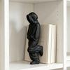 Thinker Figurine, 3D Printed Sweatsuit Man Statue for Home Office Desk Bookshelf Decor, Collectible Ornaments for Men Women
