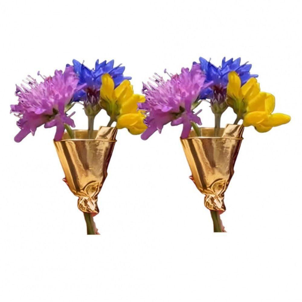 Silver Wearable Flower Bouquet Clip Zinc Zinc Alloy Metal Clothes Pin Temperament Gold Brooch  Daily