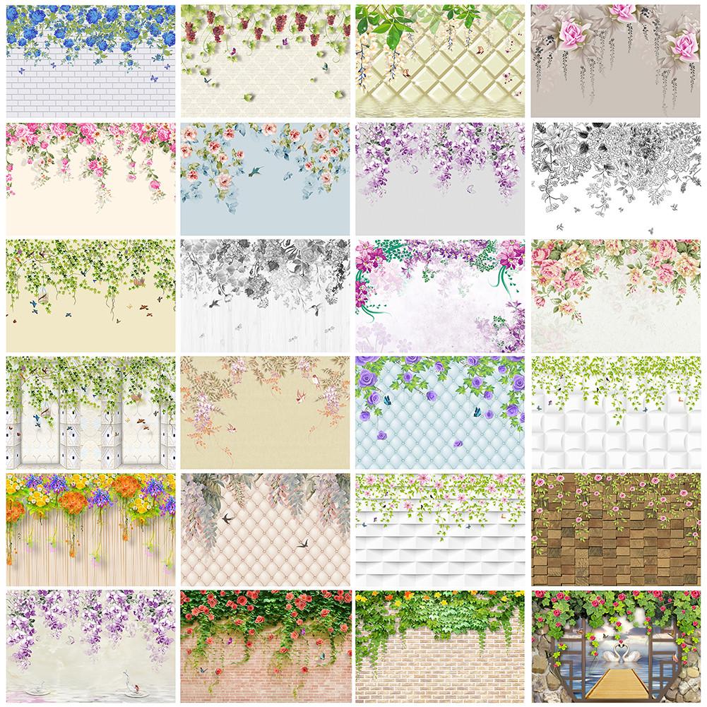 Floral Vine Wallpaper Backdrop,Romantic Ambiance Backdrop for Weddings,Spring/Summer Events,Flower Decor,Party Backdrop,Photo Gallery