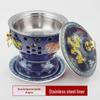 Cloisonné Copper Personal Alcohol Hot Pot