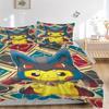 3pc Pokemon Pikachu Bedding Set Guest Room Bedroom Decor Christmas Halloween Decor Gifts- All Seasons (No Insert)a1013063