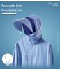 2025 Unisex Summer Ice Silk UV Protection Jacket with Detachable Brim - Quick-Drying, Breathable for Fishing