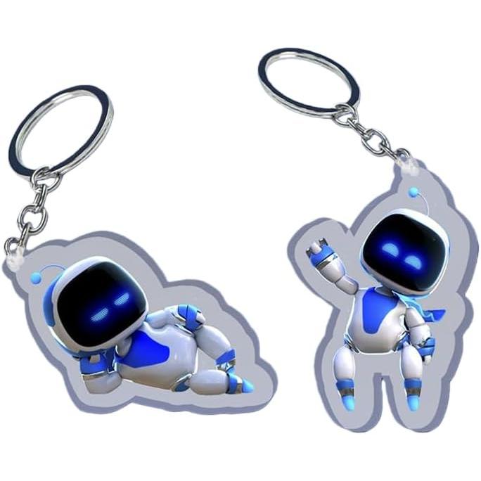 Astro Robot Goods Keychain Acrylic Ring Key Ring Stylish Cute Moe Goods Pendant Bag Hanging Decoration Car Ornaments Ring Unofficial [Parallel