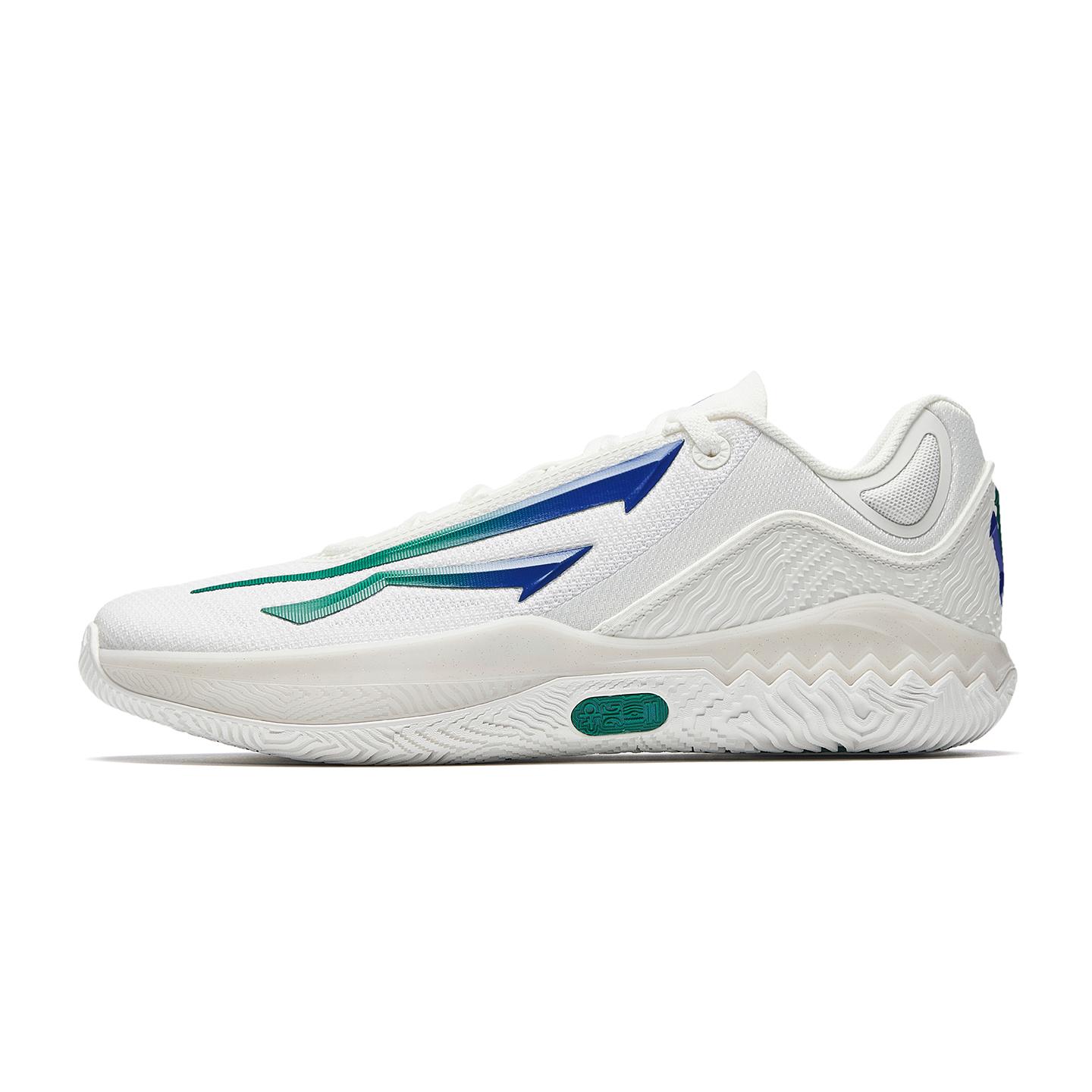 Anta Kai Speed 2 Dallas Summer Edition Professional Basketball Shoes Low Top Men sneaker White Green Blue 912621114-3 39