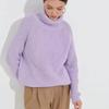 Autumn Turtleneck Womens Sweater Winter  Fashion Office Lady Warm Loose Knitted Top Solid Color Casual Knitwears 30400