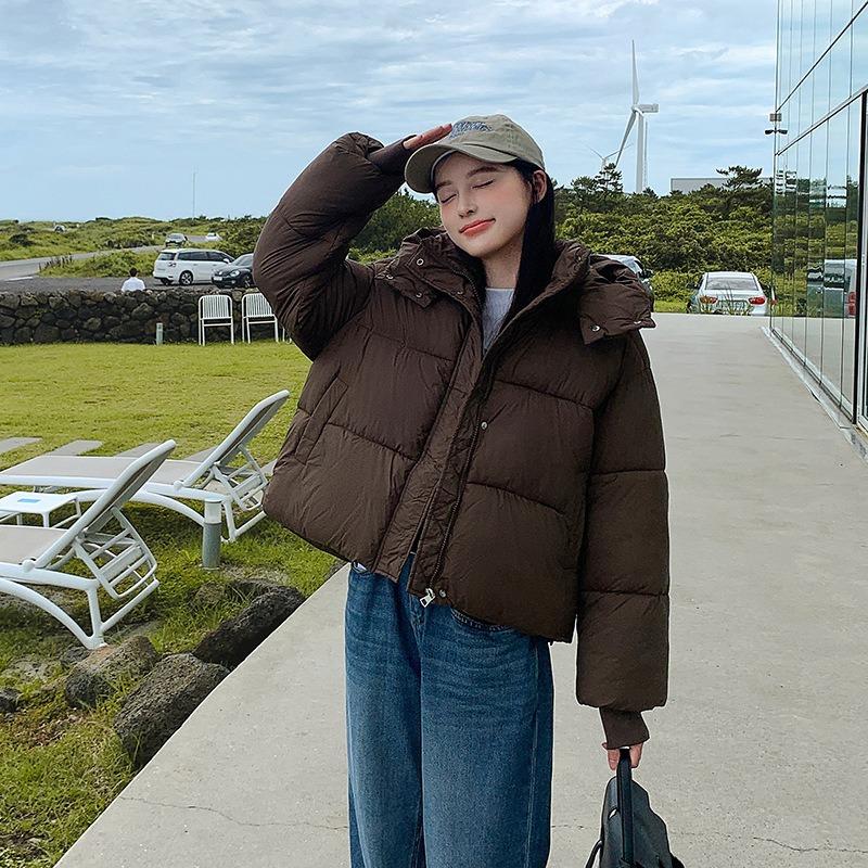 

Women s winter short cotton clothes are loose, small people are thickened cotton-padded clothes, bread clothes, and jackets are trendy. XL