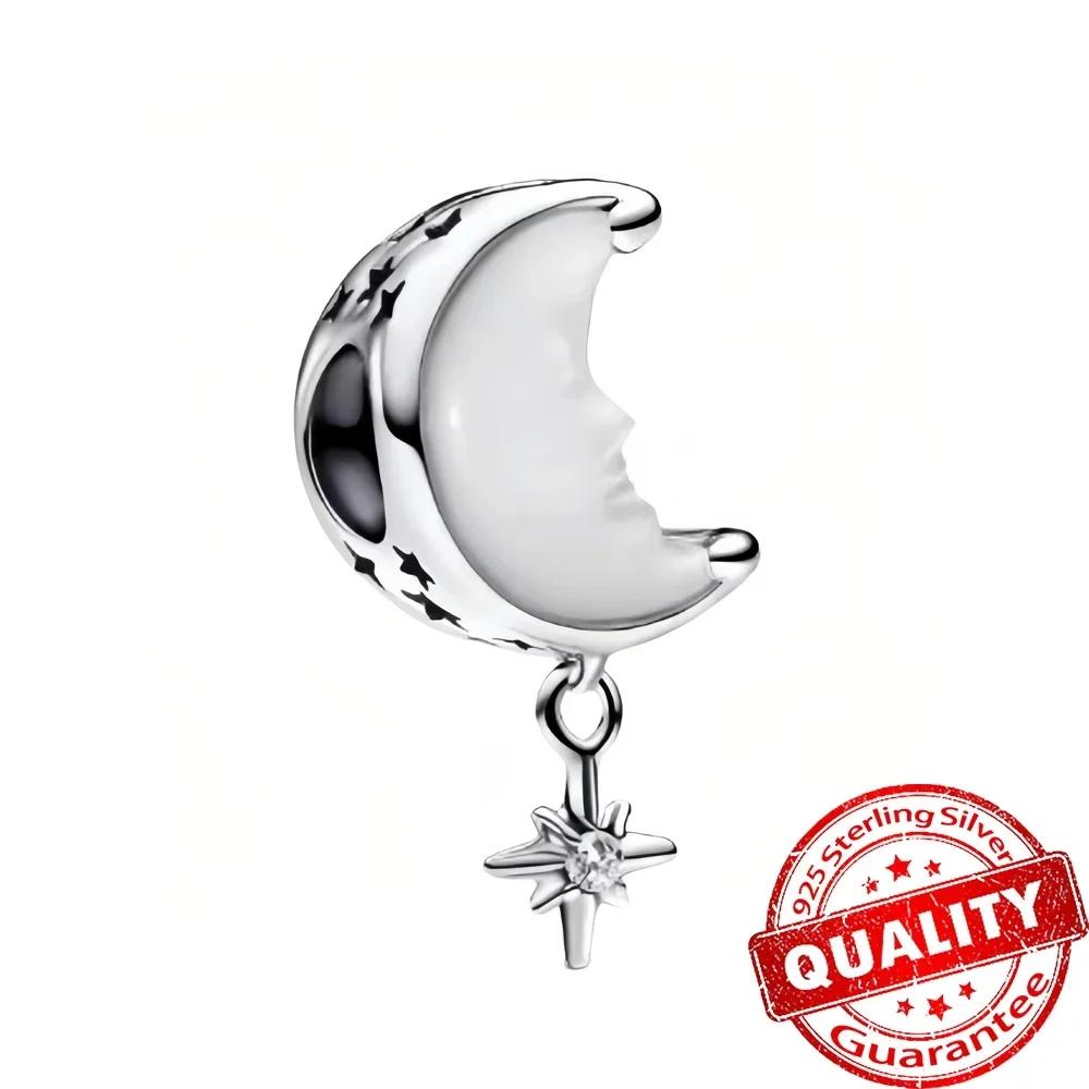 Christmas 925 Silver Charms Santa Claus Reindeer Earrings Beads fit Necklace Bracelets DIY Fine Jewelry Party Gift