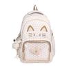 Cartoon Embroidery Cat's Ears Backpacks Primary Middle High School Students Lightweight Waterproof Travel Bag Multi Pocket College Student Schoolbags