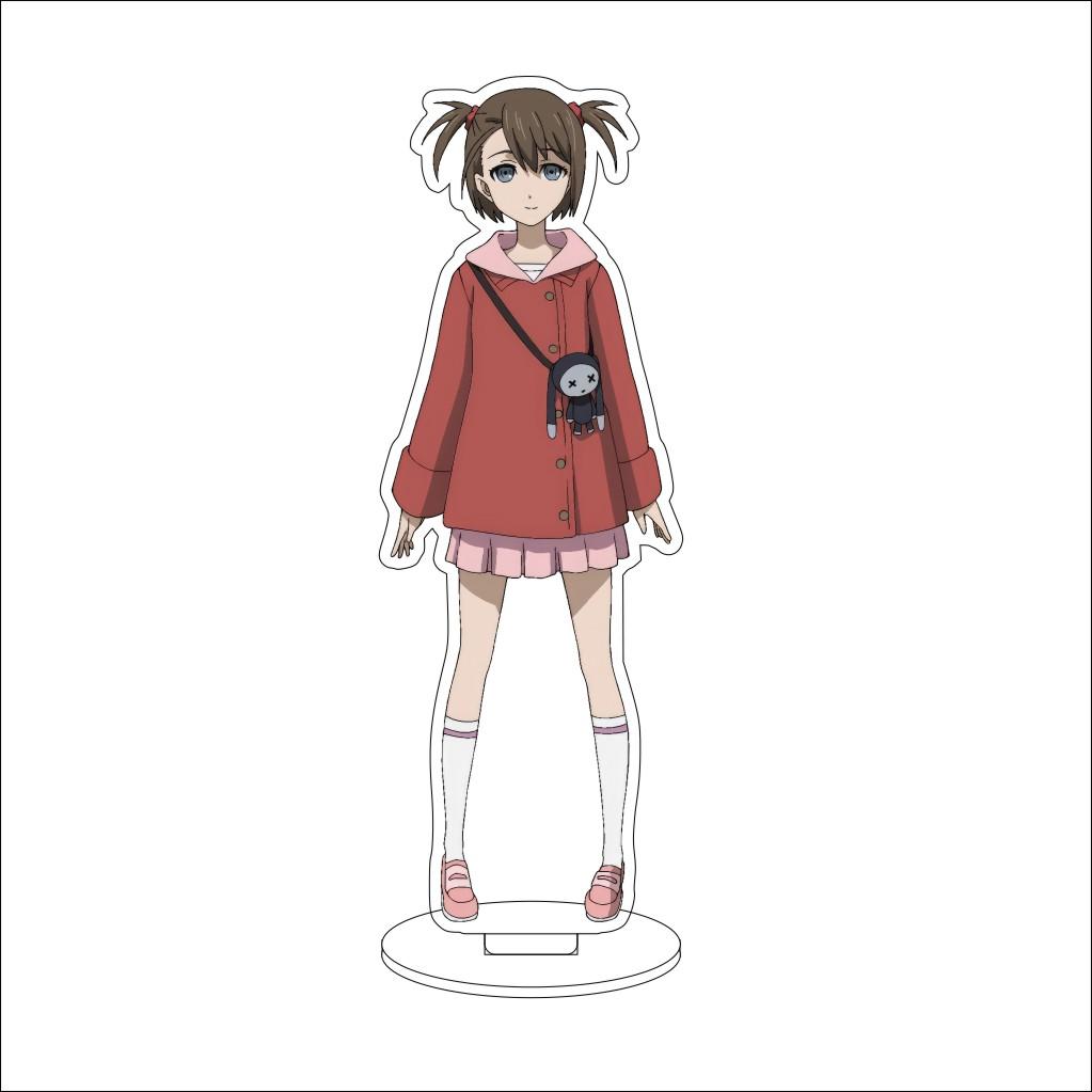 16CM Anime Steins Gate Cosplay Acrylic Stand Ornaments Shiina Mayuri Okabe Rintarou Makise Kurisu Figure Stand Halloween Gifts