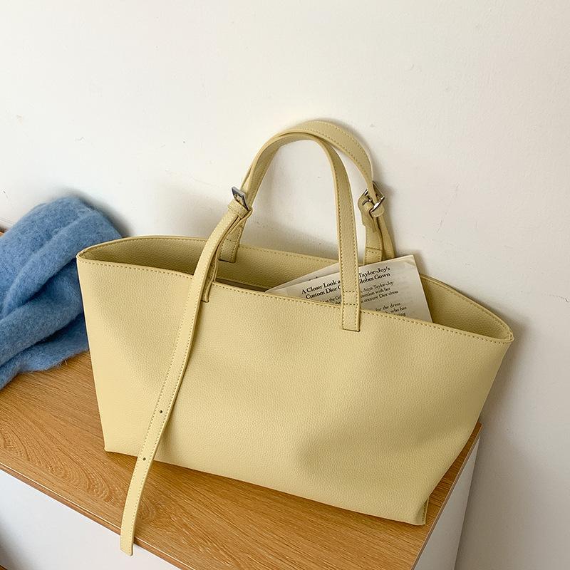 

Casual Soft Tote Women Bag PU Leather Shoulder Bags for Women Handbags and Purses Large Shopper Purses 45x10x24cm
