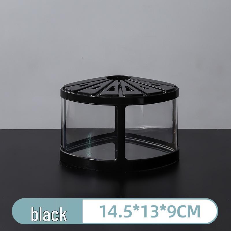 Transparent Desktop Aquarium: Fighting Fish, Jellyfish, Goldfish Tank with Street Stall Stand Design