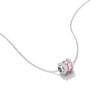 Pink Small Waist Necklace for Women, Ins Niche Design, Sweet and Light , Unique Minimalist Style, Zircon Pendant Collarbone Chain