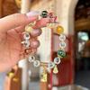 Nanputuo White Sugar Heart Agate God of Wealth Incense Ash Porcelain Glaze Bracelet