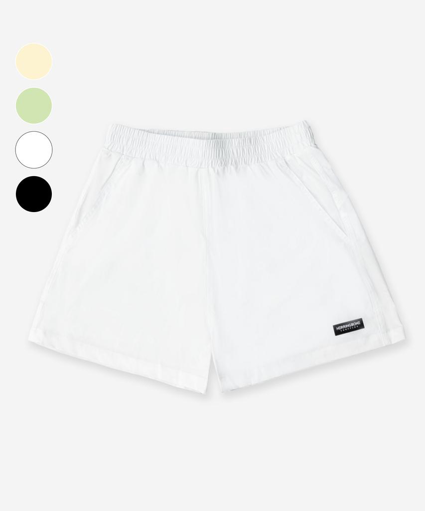 Helingbon A-Line 3/4 Swim Pants Rash Guard Shorts (Offwhite) / Ai329W