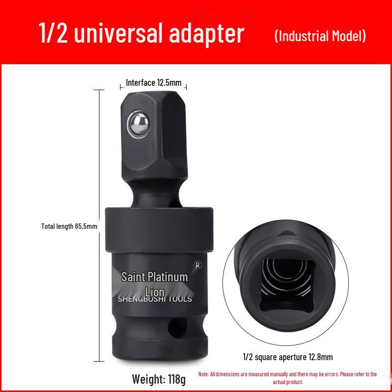 1/2'' Impact Wrench Extension: Universal Joint Connector Pneumatic Socket Adapter
